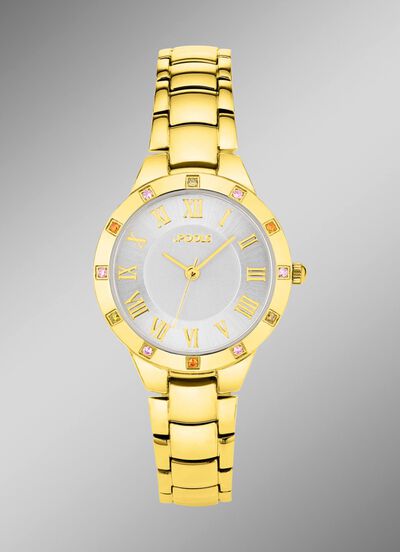 Pools 2624 &ndash; Elegante Damenuhr mit farbenfrohen Akzenten 