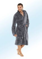 Bademantel für Damen und Herren ANTHRAZIT
