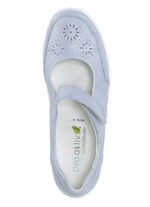 Waldläufer Slipper mit luftiger Perforation BLEU