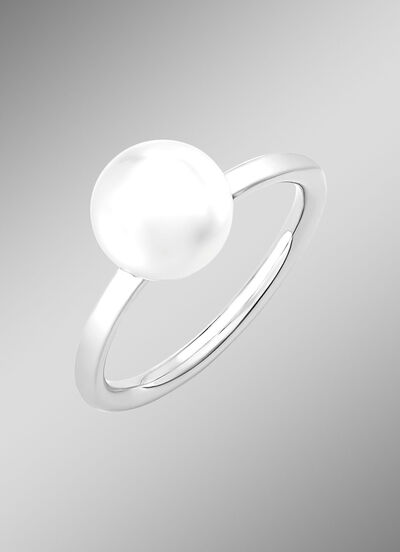 Klassischer Damenring mit S&uuml;sswasser-Zuchtperle 