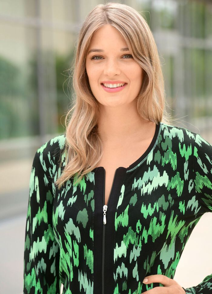 Shirtjacke mit praktischem Reissverschluss 