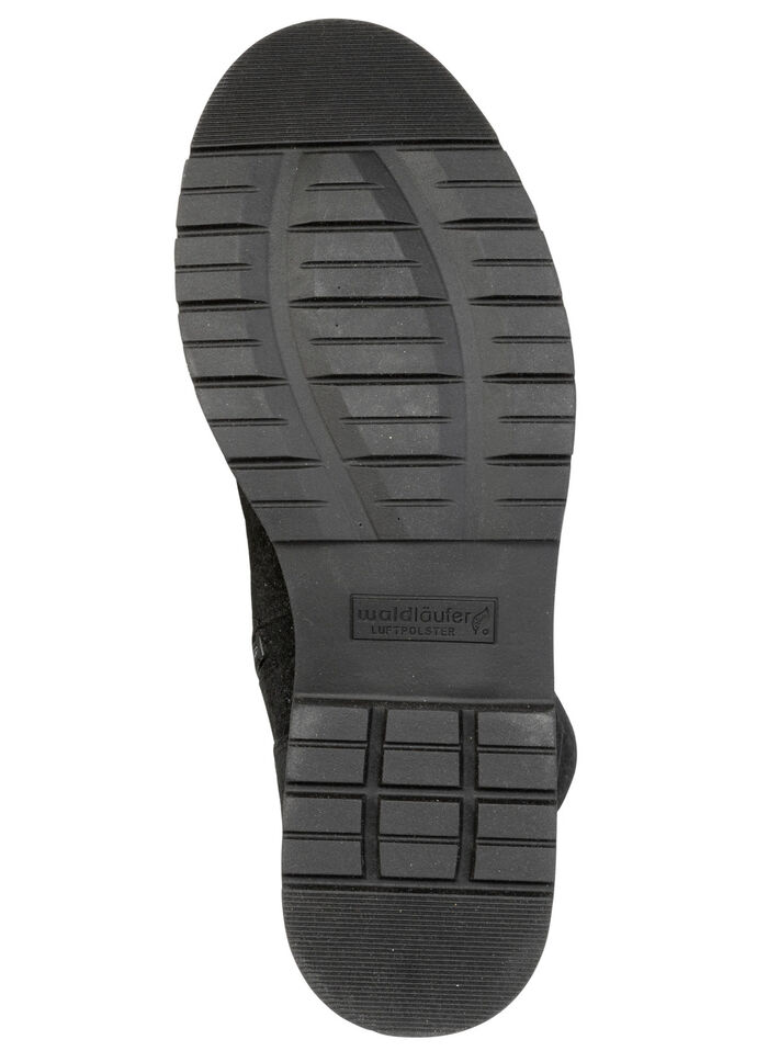 Waldläufer, bequeme Damen-Stiefeletten, Weite G, mit herausnehmbarem Fussbett SCHWARZ