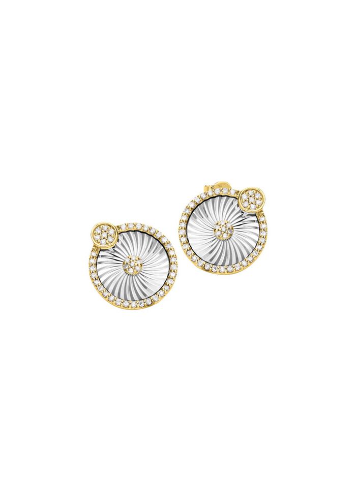 Strahlende Eleganz: Ohrstecker mit 86 Diamanten 