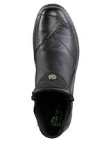 ELENA EDEN Bootie mit dezenter Knitter-Struktur und Metallschmuck SCHWARZ