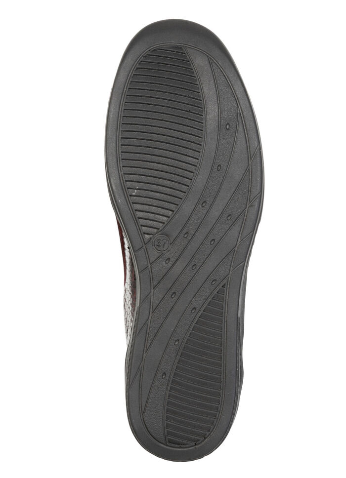 ELENA EDEN, bequeme Damen-Slipper, Weite H, mit herausnehmbarem Fussbett BURGUND