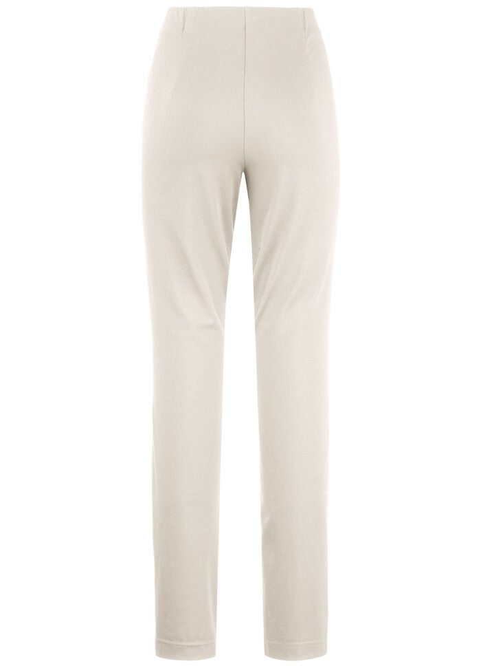 Hose mit angeschnittenem Bund BEIGE