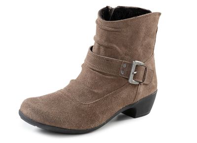 ELENA EDEN Stiefelette mit flotter Raffung und Zier-Schliesse 