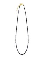 Aussergew&ouml;hnliche Halskette mit Roh-Diamanten in Dunkelgrau 