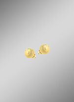 Zauberhafte Kugel-Ohrstecker mit Struktur 