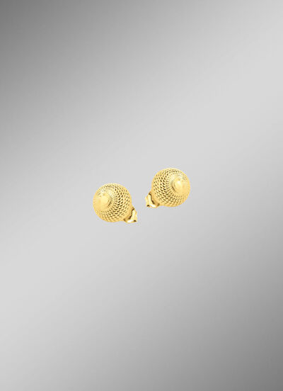 Zauberhafte Kugel-Ohrstecker mit Struktur 