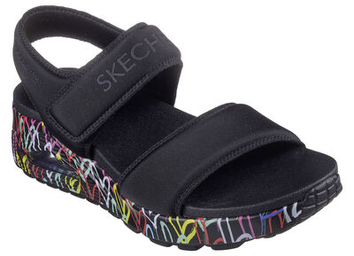 SKECHERS Sandale aus gepolstertem Textilmaterial 
