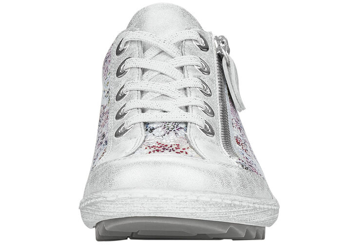 Remonte, elegante Damen-Sneaker, Weite G, mit Reissverschluss SILBER-BUNT