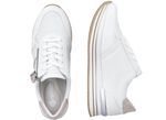 Remonte Sneaker im modischen Dessin WEISS-ROSEGOLD
