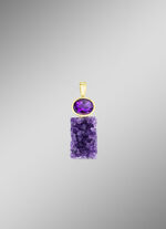 Anhänger mit echter Amethyst-Faszination 