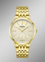 Rotary Quartz-Herrenuhr mit Edelstahlbandgehäuse 