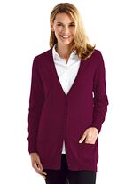 Strickjacke mit Modal  BEERE