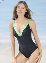 Sunmarin Badeanzug mit farbigen Einsätzen 