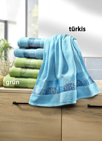 Weiche Frottier-Serie mit hochwertiger Jacquard-Bordüre 