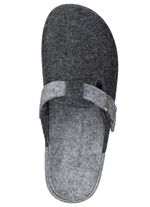 Klassische Herren-Hausschuhe, aus Wollfilz GRAU