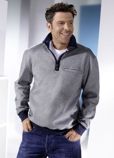 Sweatshirt mit elastischen Bündchen-Abschlüssen 