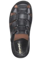 Gemini, klassische Herren-Sandalen, mit Klettverschluss SCHWARZ