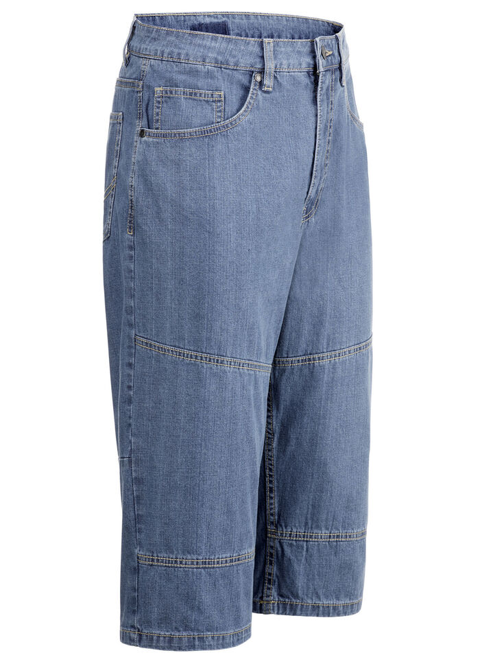 Luftige Long-Bermudas in 2 Farben JEANSBLAU