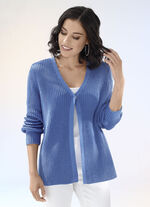 Strickjacke in Perlfang 