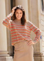 Pullover mit Streifen-Dessin 