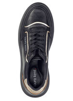 LAURA KENT, trendige Damen-Sneaker, Weite H, mit herausnehmbarem Fussbett SCHWARZ