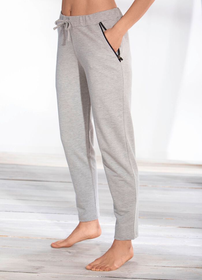 Hose mit bequemem Dehnbund GRAU MELIERT