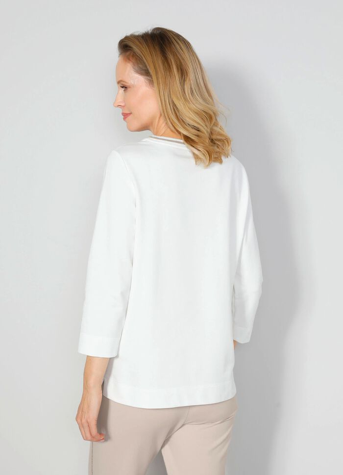 Sweatshirt mit floralem Druck-Motiv 