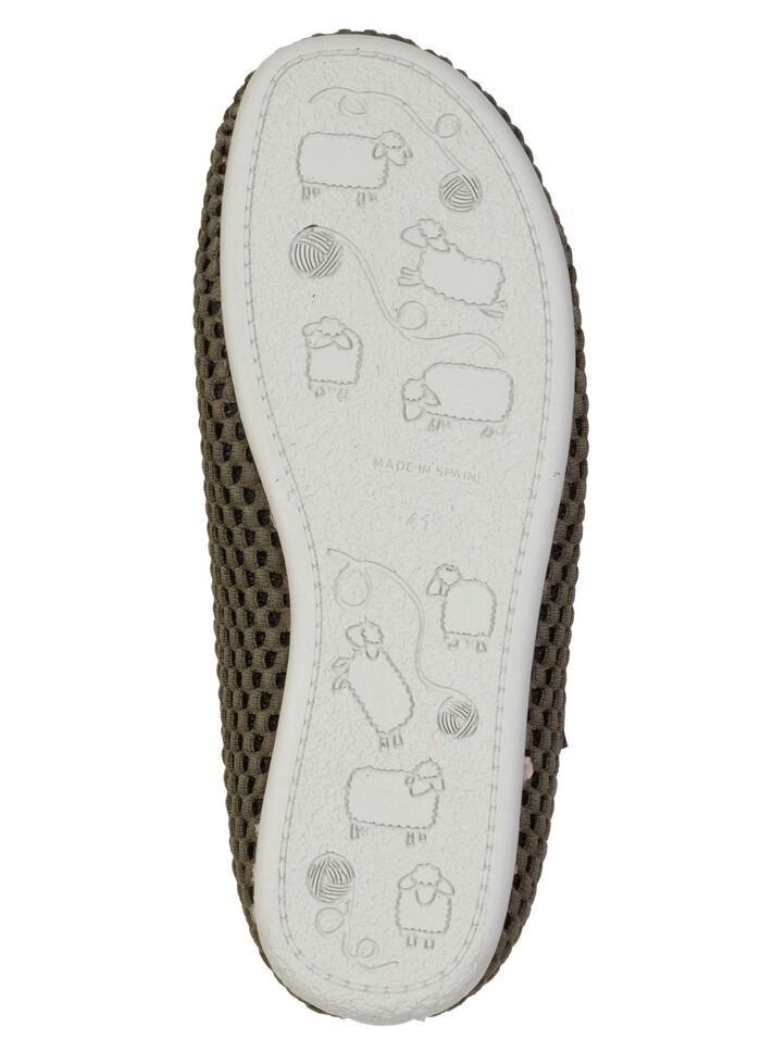 Leichte Herren-Hausschuhe, mit herausnehmbarem Fussbett KHAKI