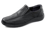 GINO GALANTE, klassische Herren-Slipper, mit herausnehmbarem Fussbett SCHWARZ