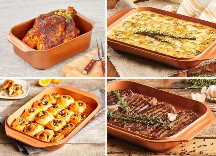 Livington Copperline WonderCooker inkl. Glasdeckel  