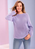 Pullover mit rollierten Absch&uuml;ssen 