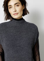 Pullunder in Perlfang ANTHRAZIT