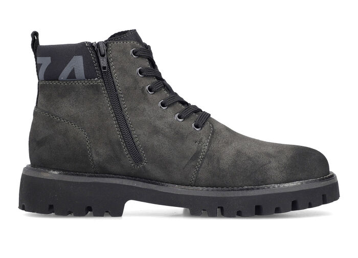 Rieker, gefütterte Herren-Boots, Winterschuhe, Weite H, mit Reissverschluss ANTHRAZIT