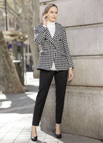 Blazer mit Hahnentritt-Dessin 