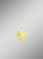 Toller Stern-Anh&auml;nger mit Brillanten und Diamanten 