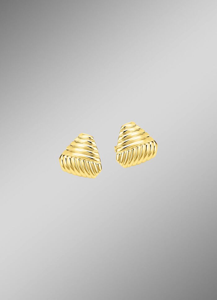 Sch&ouml;ne Ohrstecker mit Rillendesign 