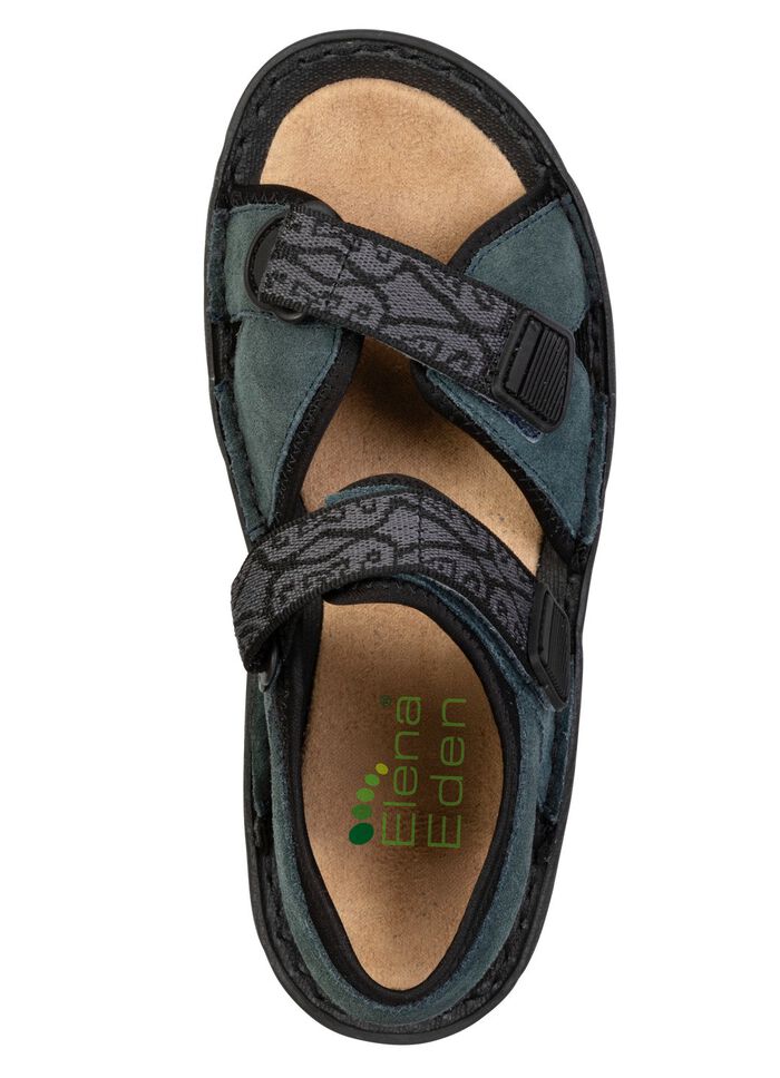 ELENA EDEN, sportliche Damen-Sandalen, Weite G, mit Klettverschluss 