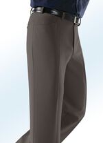 «Klaus Modelle»-Hose mit Seitentaschen  DUNKELBRAUN