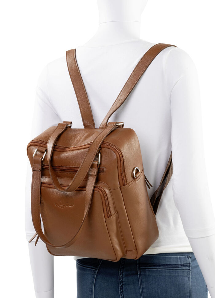 Laurina Rucksack aus Vollrind-Nappaleder COGNAC