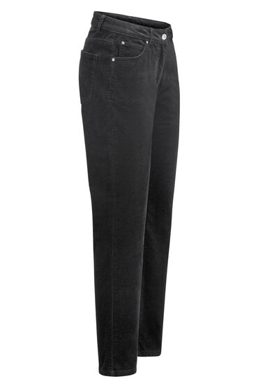 Samtweiche Hose in 5-Pocket-Form  Samtweiche Hose in 5-Pocket-Form