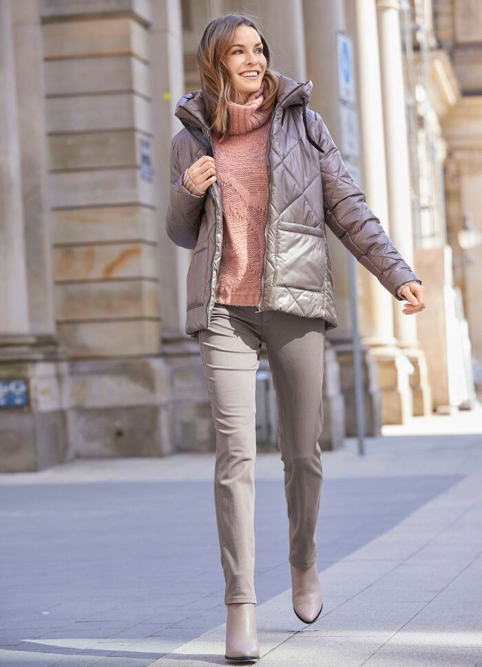 Jacke mit Rautenstepp 