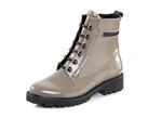 Remonte Stiefelette mit trendigen Zierketten in Schnür-Optik TAUPE