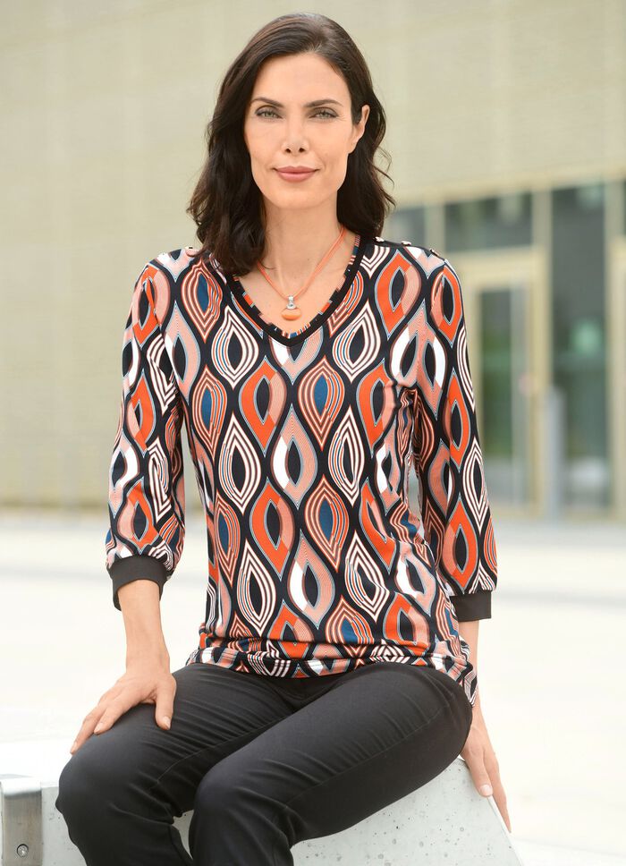 Shirt mit V-Ausschnitt 