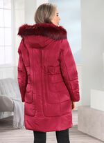 Kurzmantel mit 2-Wege-Rei&szlig;verschluss KARMINROT