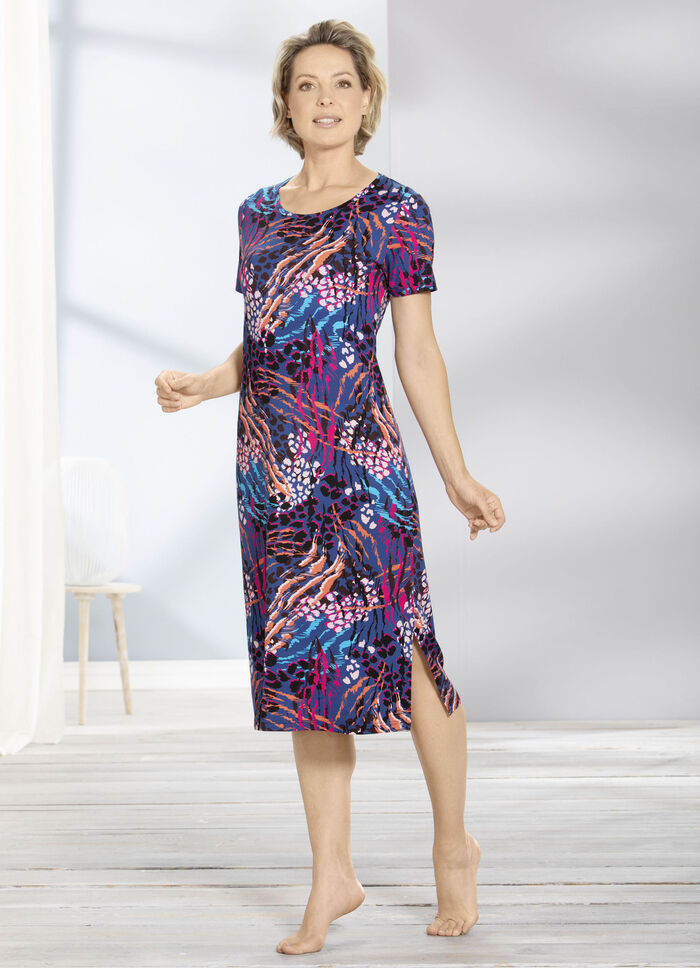Hauskleid in Animal-Optik 