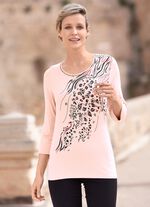 Shirt mit Flatlock-Naht in 2 Farben PUDERROS&Eacute;